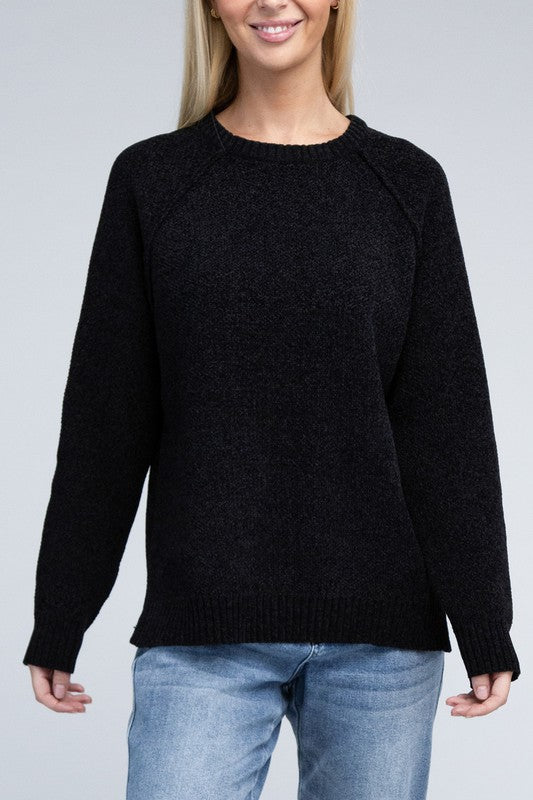 Raglan Chenille Sweater - Nexusni