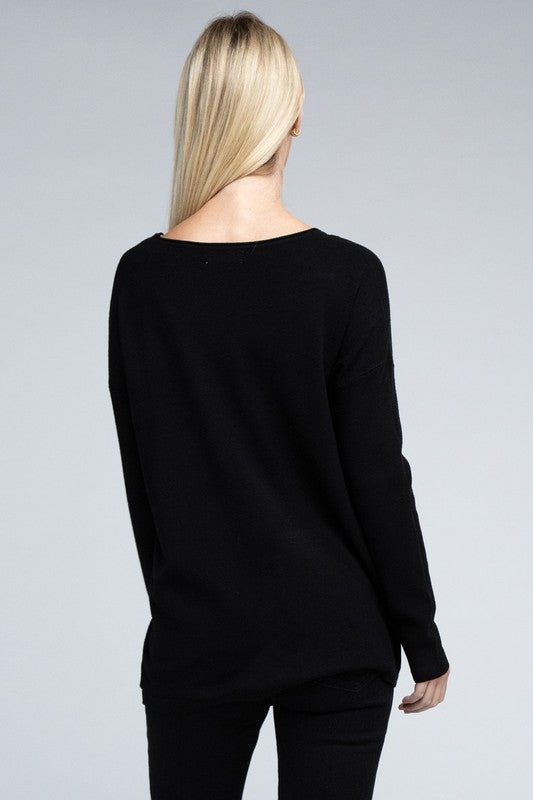 Viscose Front Pockets Sweater - Nexusni