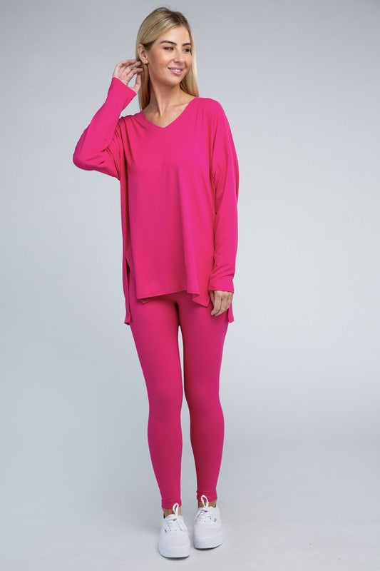 Brushed DTY Microfiber Loungewear Set - Nexusni