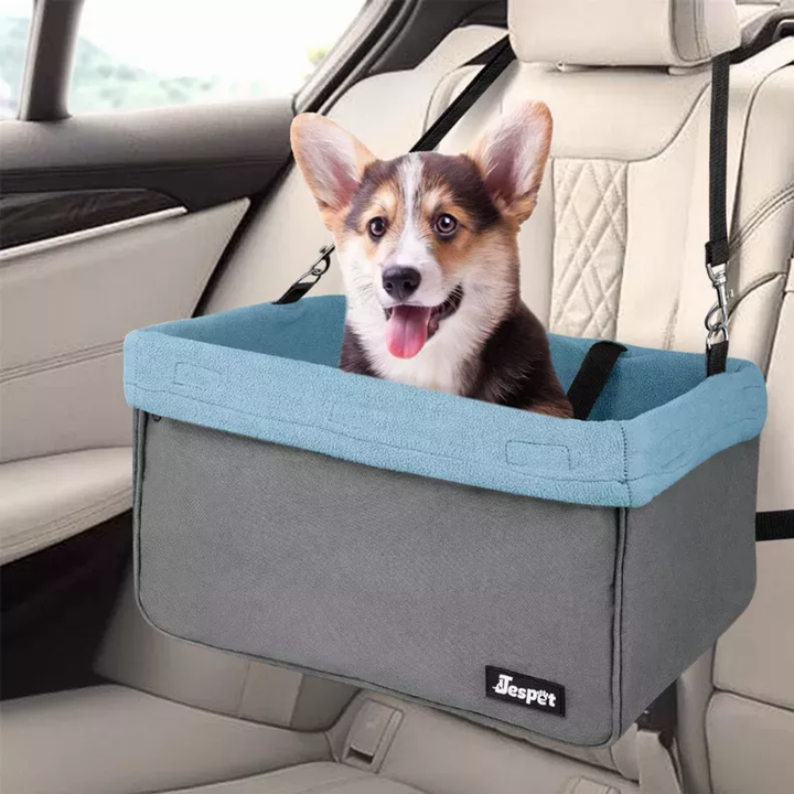 JESPET & GOOPAWS Dog Booster Seats for Cars, Portable Dog Car Seat Travel Carrier with Seat Belt for 24lbs Pets - Nexusni