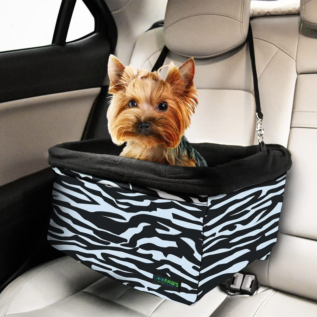 JESPET & GOOPAWS Dog Booster Seats for Cars, Portable Dog Car Seat Travel Carrier with Seat Belt for 24lbs Pets - Nexusni