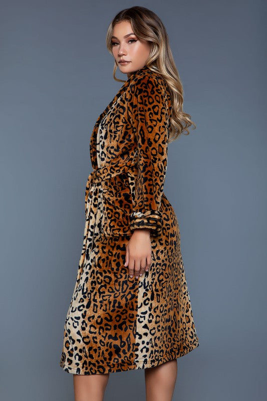 Leopard Print Robe - Nexusni