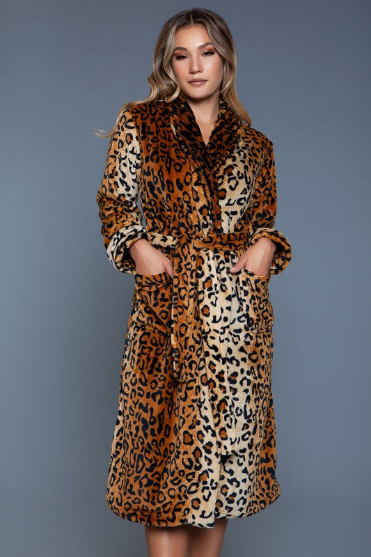 Leopard Print Robe - Nexusni