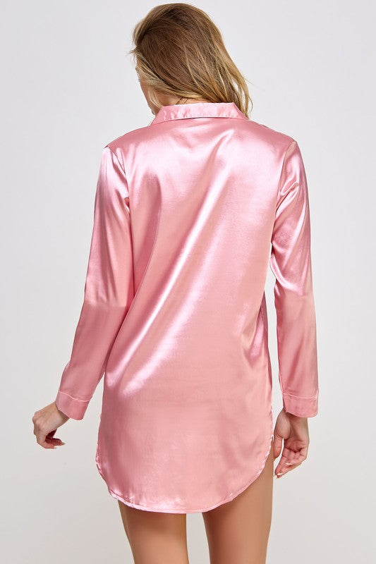 Kimberly Satin Sleepshirt - Nexusni