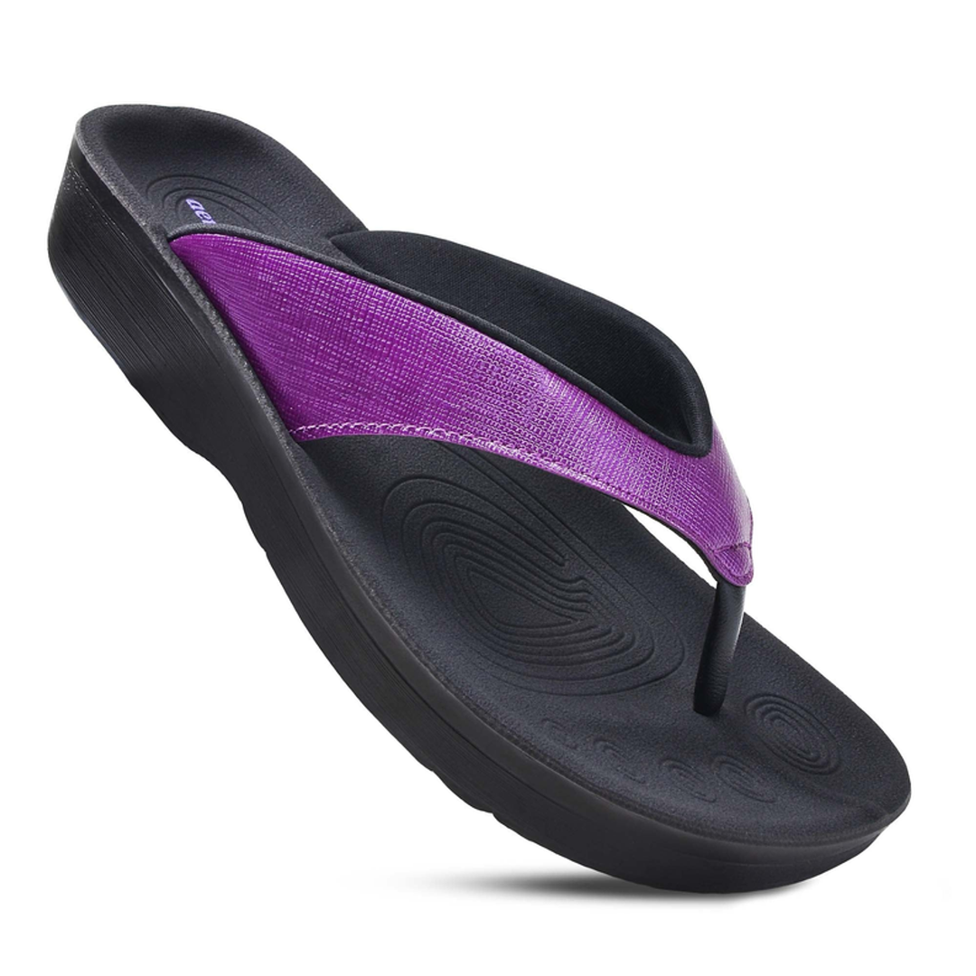 Aerothotic - Matt Gloss Women's Orthotic Comfortable Flip-Flops Sandal - Nexusni