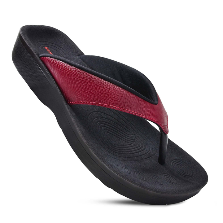 Aerothotic - Matt Gloss Women's Orthotic Comfortable Flip-Flops Sandal - Nexusni