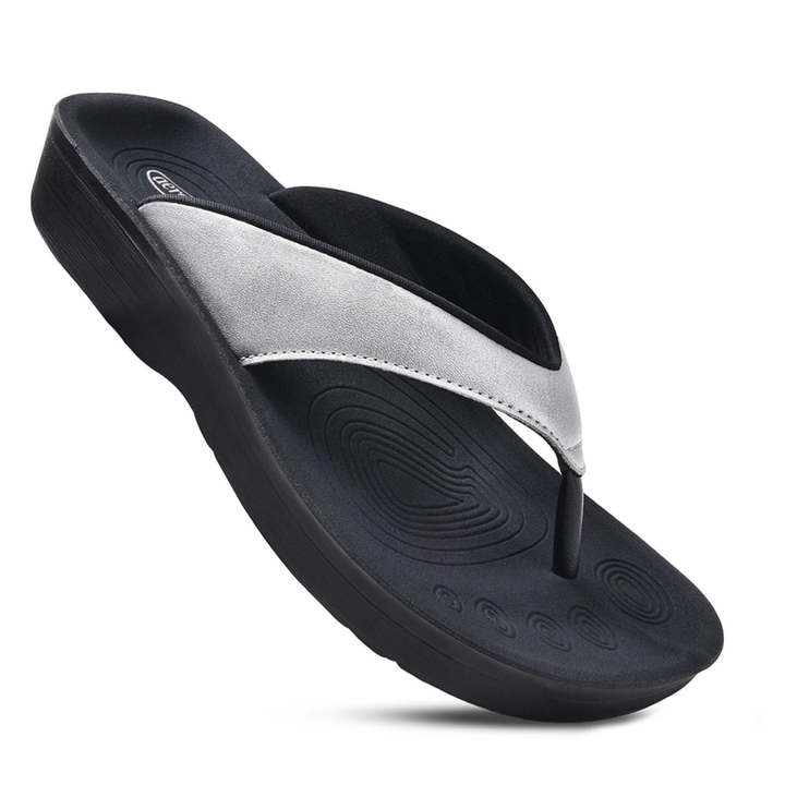 Aerothotic - Pearly Fume Women's Orthotic Comfortable Flip-Flops Sandal - Nexusni