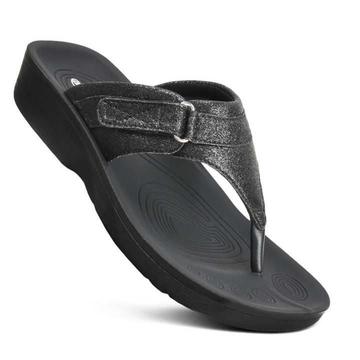 Aerothotic - Glynis Comfortable Casual Thong Womens Walking Sandals. - Nexusni