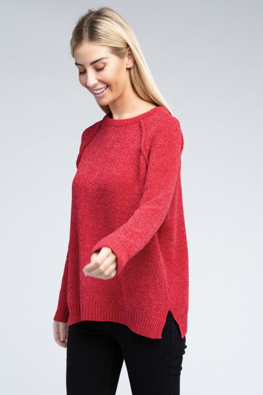 Raglan Chenille Sweater - Nexusni