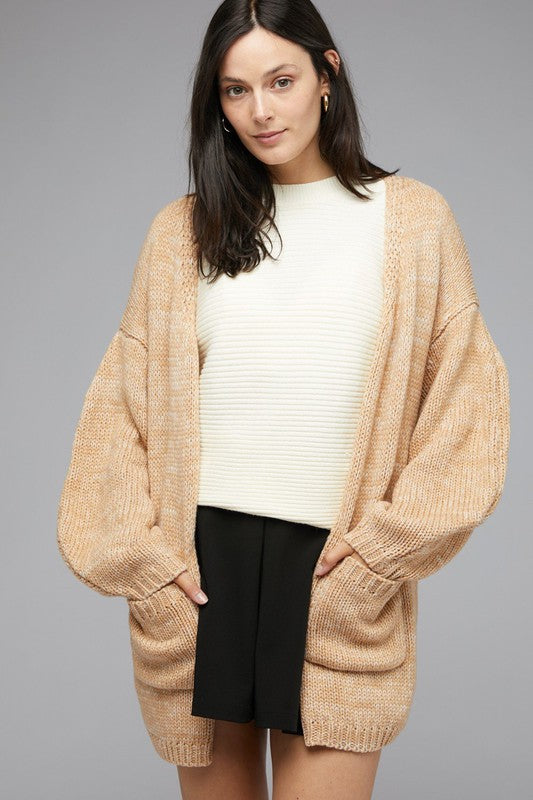 Knit Long Sleeve Cardigan - Nexusni