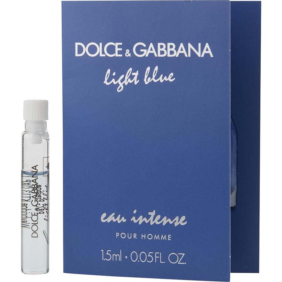 D & G LIGHT BLUE EAU INTENSE by Dolce & Gabbana (MEN) - EAU DE PARFUM VIAL ON CARD - Nexusni