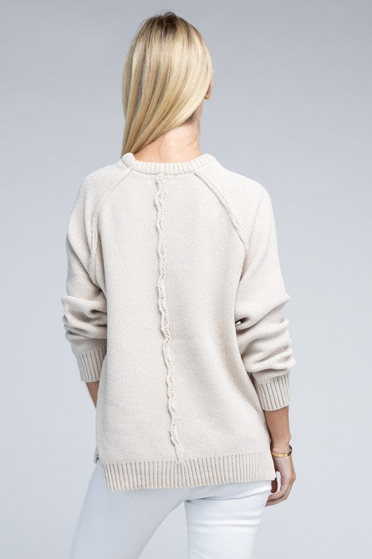 Raglan Chenille Sweater - Nexusni