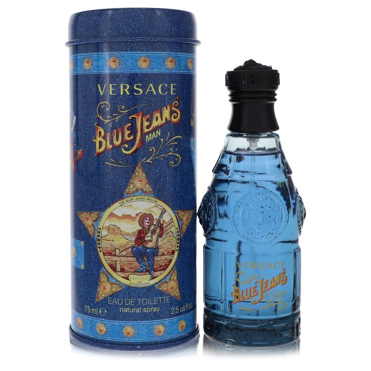 Versace Blue Jeans Eau De Toilette Spray 2.5 oz - Timeless Sophistication in Updated Packaging - Nexusni