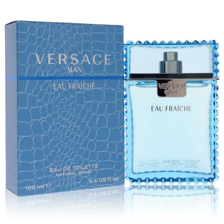 Versace Man Eau Fraiche 3.4 oz Eau De Toilette - Men's Premium Fragrance by Versace - Nexusni