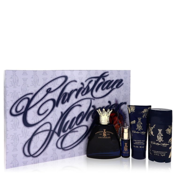 Christian Audigier by Christian Audigier Gift Set -- 3.4 oz Eau De Toilette Spray + .25 oz MIN EDT + 3 oz Body Wash + 2.75 Deodorant Stick (Men) - Nexusni