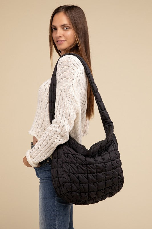 Puff Quilted Crossbody Shoulder Bag - Nexusni