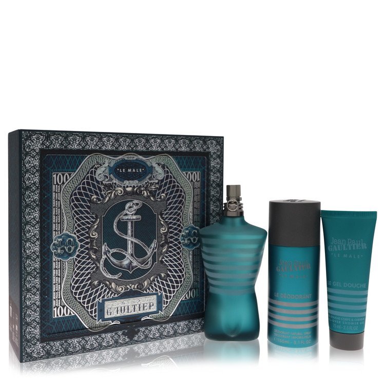 Jean Paul Gaultier by Jean Paul Gaultier Gift Set -- 4.2 oz Eau De Toilette Spray + 5.1 oz Deodorant Spray + 2.5 oz Shower Gel (Men) - Nexusni