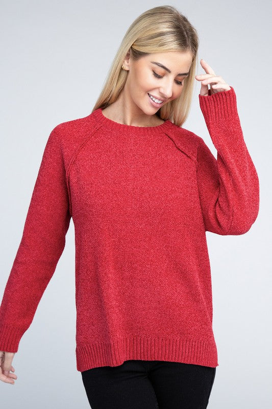 Raglan Chenille Sweater - Nexusni