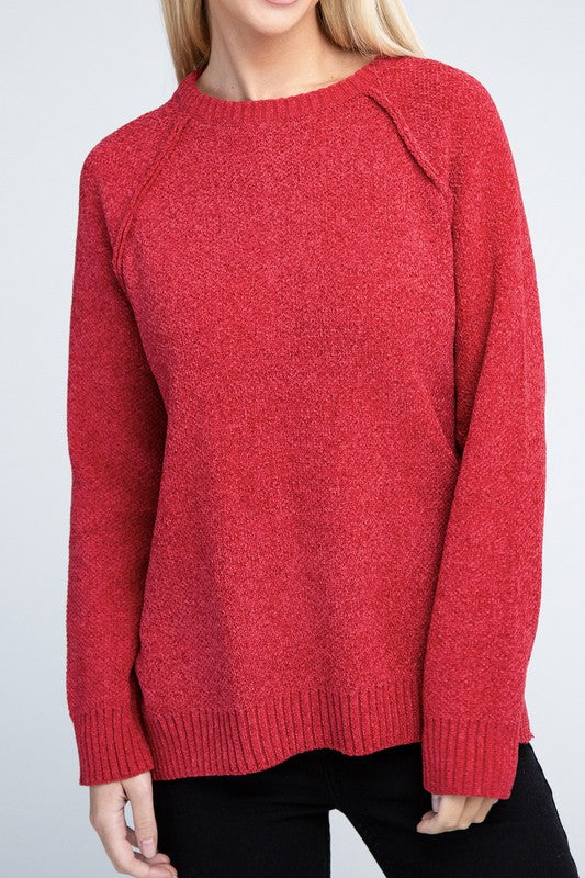 Raglan Chenille Sweater - Nexusni