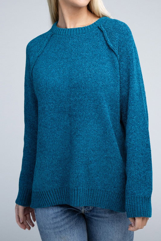 Raglan Chenille Sweater - Nexusni