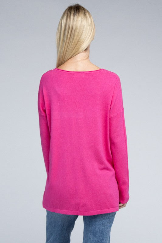 Viscose Front Pockets Sweater - Nexusni