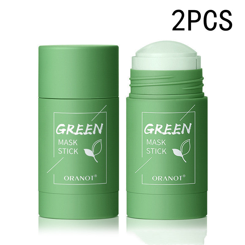 Color: Green tea 2PCS - Green Tea Solid Mud Mask Moisturizing Deep - Nexusni