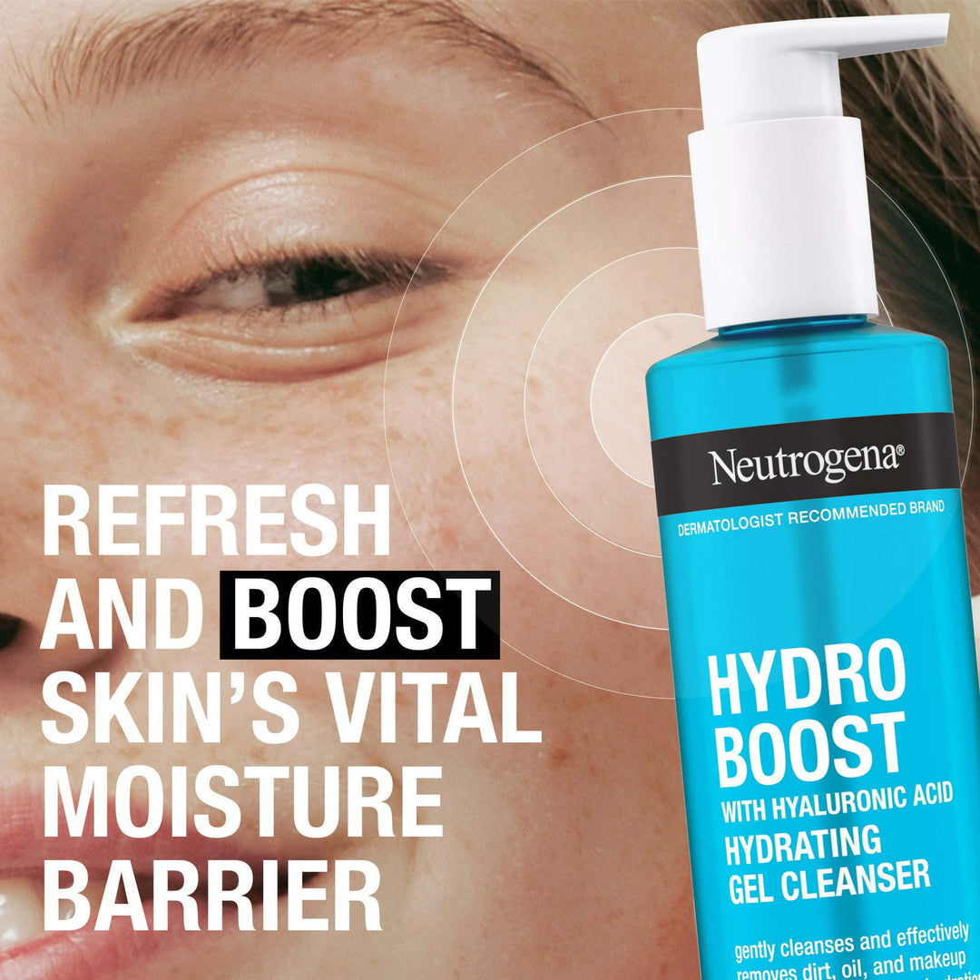 Neutrogena Hydro Boost Hydrating Hyaluronic Acid Gel Facial Cleanser and Face Wash, 7.8 oz - Nexusni