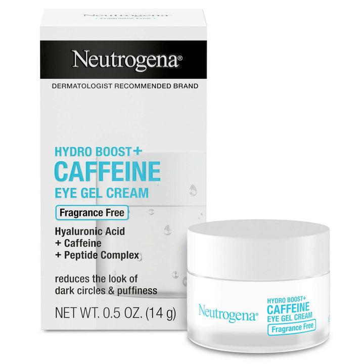 Neutrogena Hydro Boost+ Caffeine Eye Gel Cream, Unscented Skin Care, 0.5 oz - Nexusni