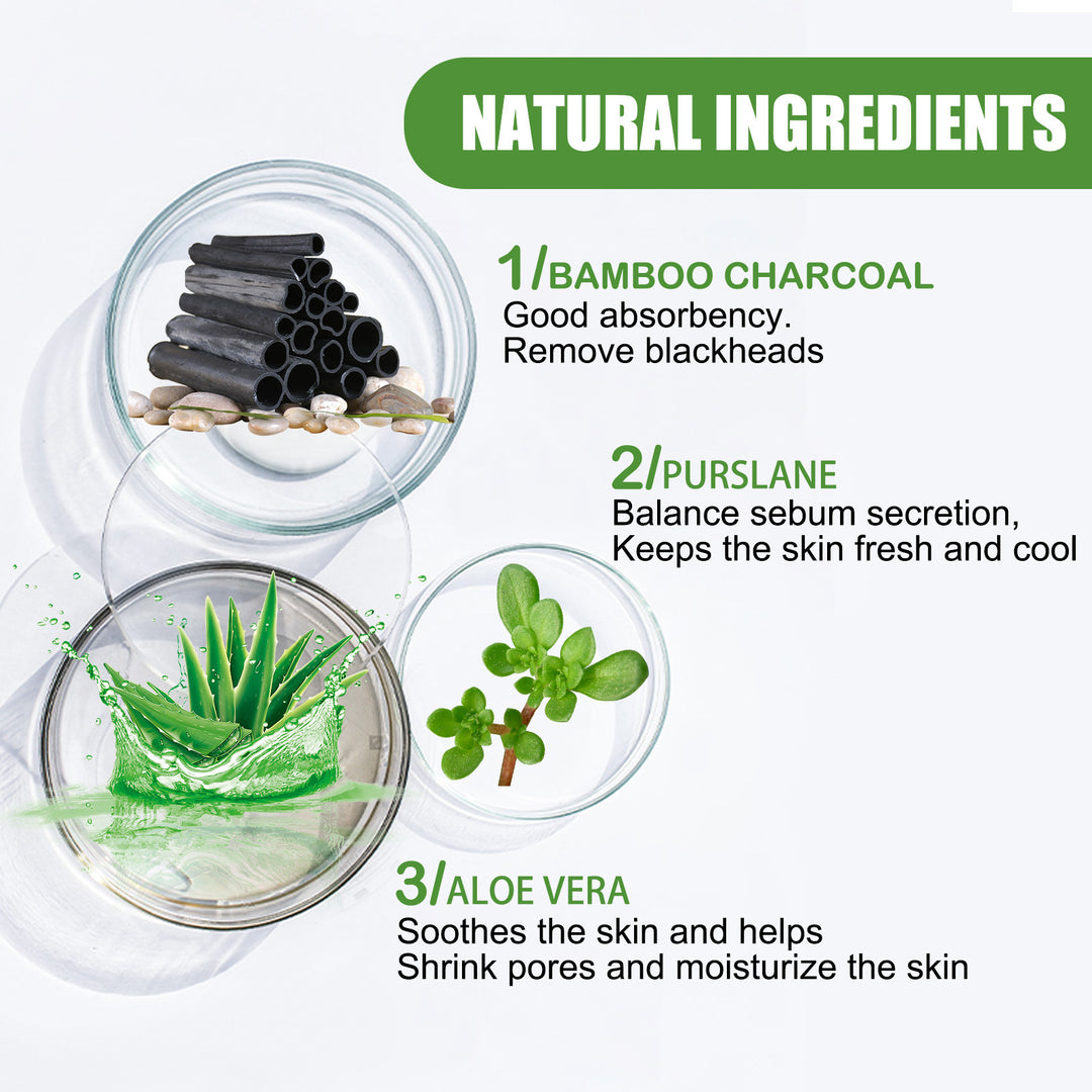 EELHOE Bamboo Charcoal Blackhead Removal Rip-Off Mask Moisturizing Blackhead Removal Acne Pore Shrinking Oil Control Mud Mask - Nexusni