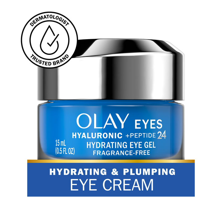 Olay Hydrating Gel Eye Cream with Hyaluronic Acid, Fragrance-Free, All Skin Types 0.5 oz - Nexusni