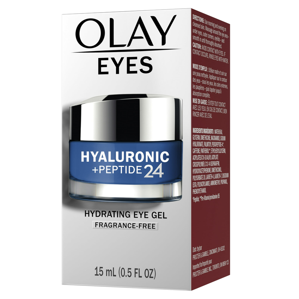 Olay Hydrating Gel Eye Cream with Hyaluronic Acid, Fragrance-Free, All Skin Types 0.5 oz - Nexusni