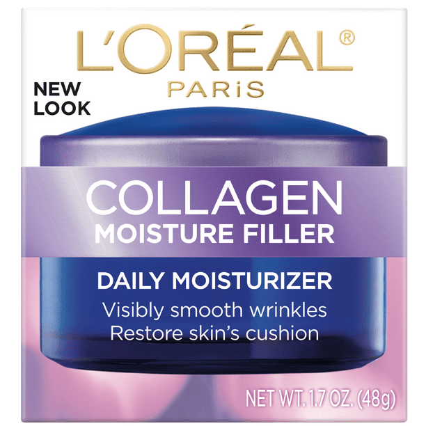 L'Oreal Paris Collagen Moisture Filler Facial Treatment Day Night Cream; Anti-Aging; 1.7 oz - Nexusni