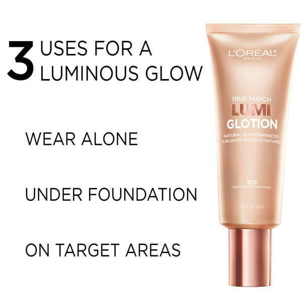 L'Oreal Paris True Match Lumi Glotion Natural Glow Enhancer, Medium, 1.35 fl oz - Nexusni