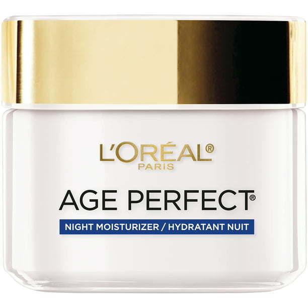 L'Oreal Paris Age Perfect Night Moisturizer Anti Aging Even Tone, 2.5 oz - Nexusni