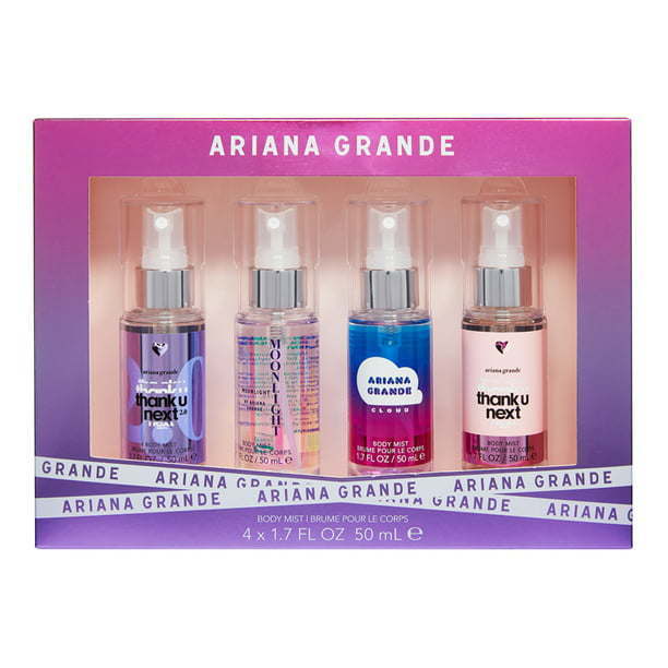 Ariana Grande 4PC Body Spray Coffret, 1.7 OZ (Thank U Next 2.0, Moonlight, Cloud, Thank U, Next) - Nexusni