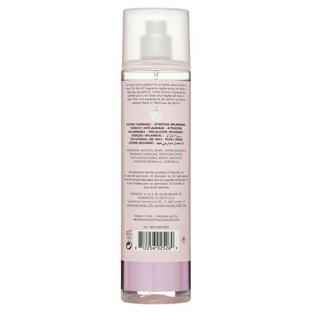 Ariana Grande Thank U Next Body Mist for Women, 8 Oz - Nexusni