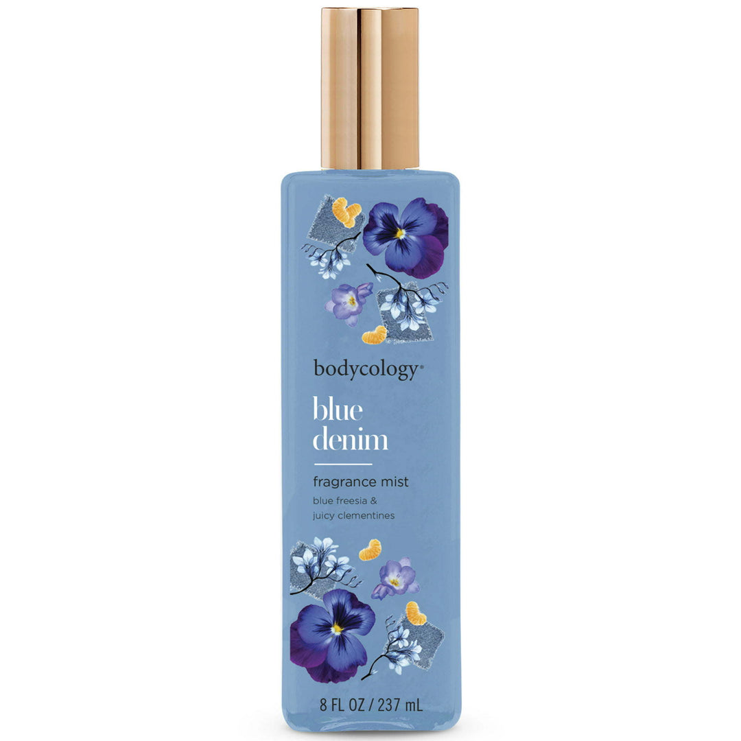 Bodycology Blue Denim Fragrance Body Mist, 8 oz. - Nexusni