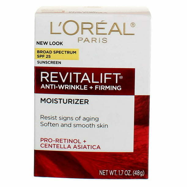 L'Oreal Paris Broad Spectrum SPF 25 Revitalift Anti Wrinkles Sunscreen, 1.7 oz - Nexusni