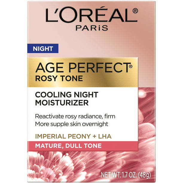 L'Oreal Paris Age Perfect Rosy Tone Night Moisturizer, 1.7 fl oz - Nexusni