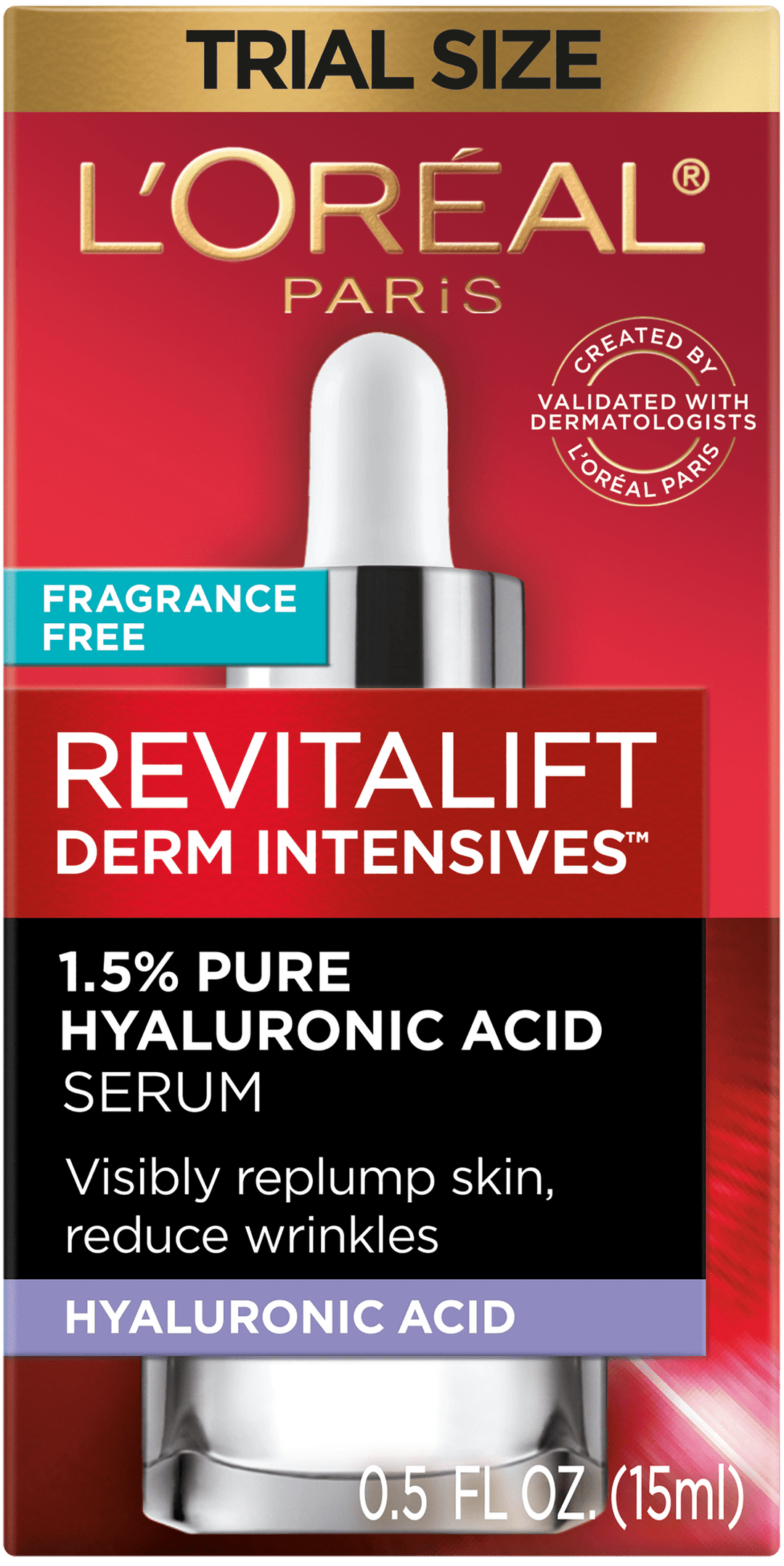 L'Oreal Paris Revitalift Pure Hylauronic Acid Face Serum, 0.5 fl oz - Nexusni