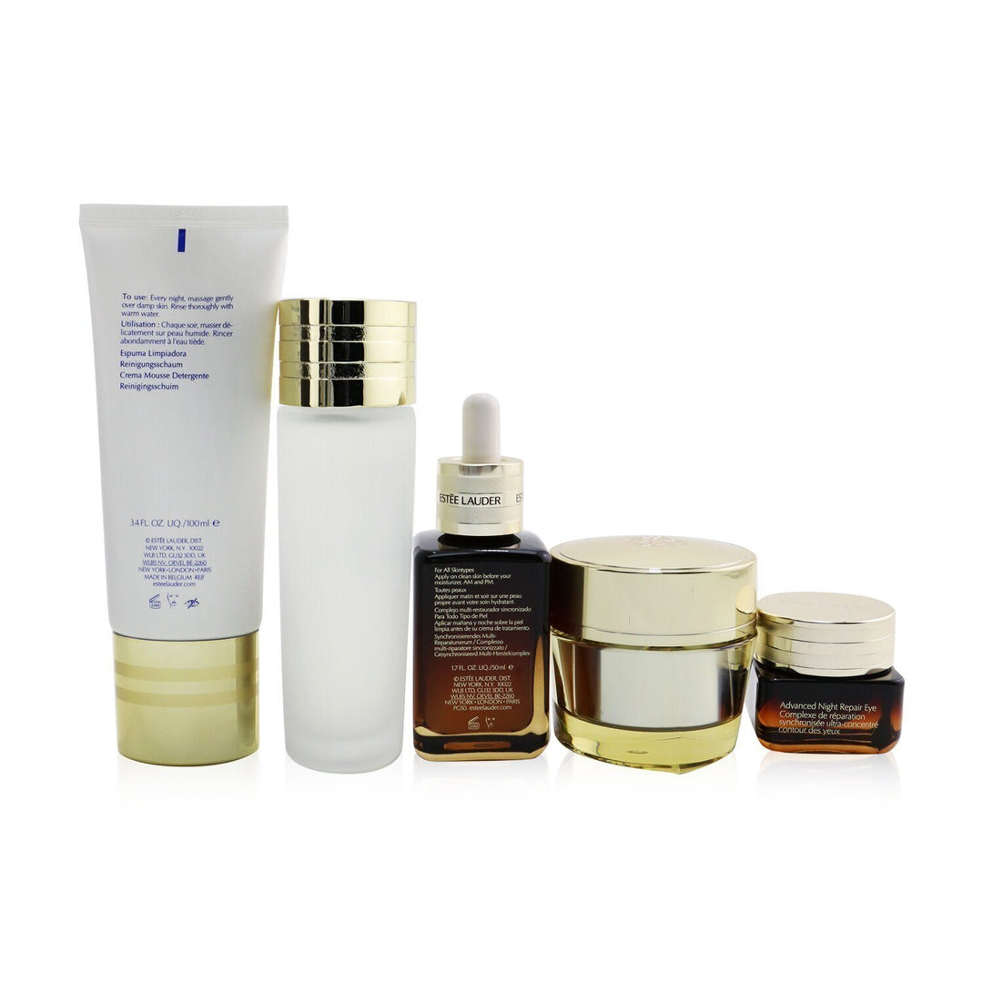 ESTEE LAUDER - Your Nightly Skincare Experts: ANR 50ml+ Revitalizing Supreme+ Soft Cream 50ml+ Eye Supercharged 15ml+ Micro Cleans... PLWM 5pcs - Nexusni