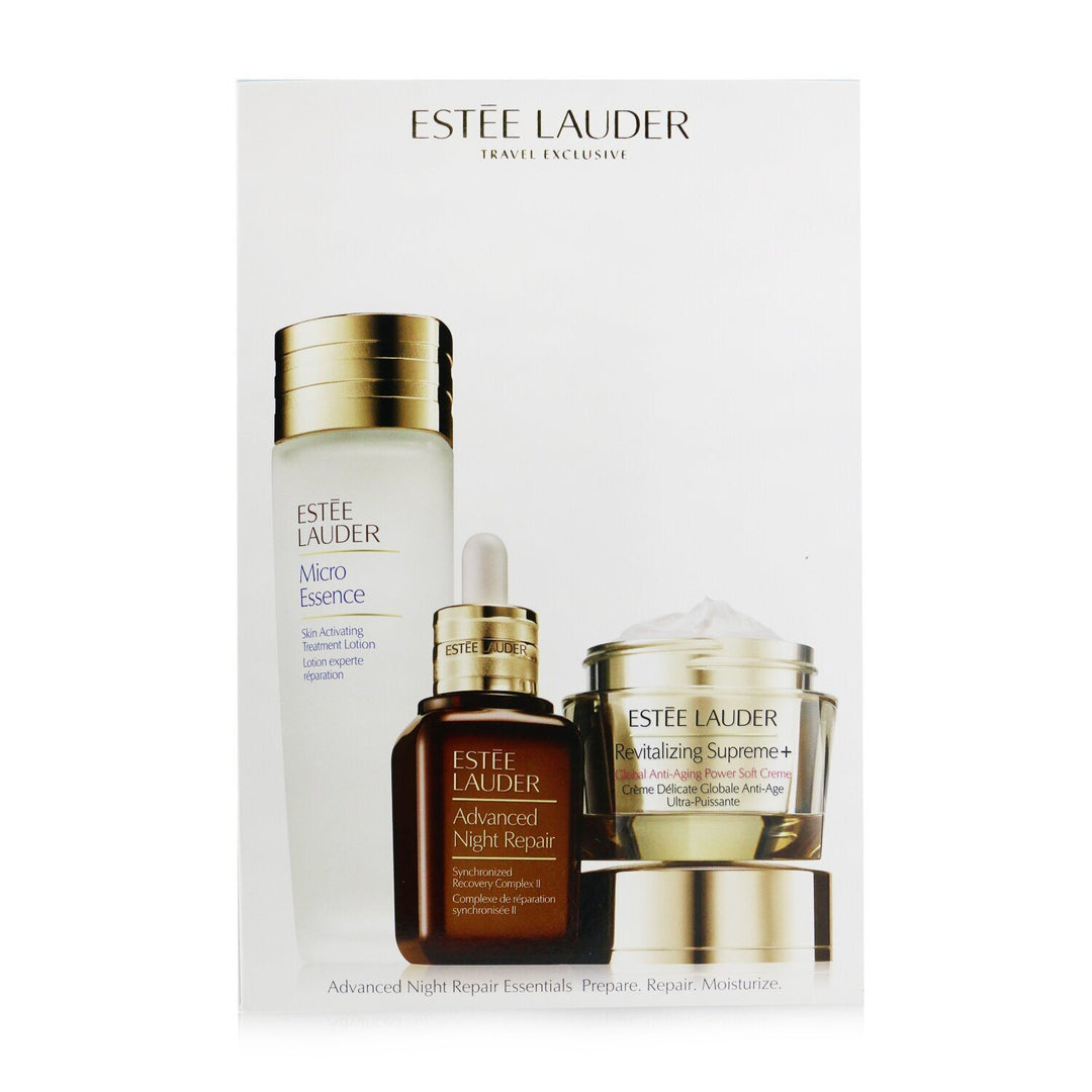 ESTEE LAUDER - Advanced Night Repair Essentials Set: Advanced Night Repair 50ml+ Micro Essence 150ml+ Revitalizing Supreme+ Creme 75ml RPMY 3pcs - Nexusni