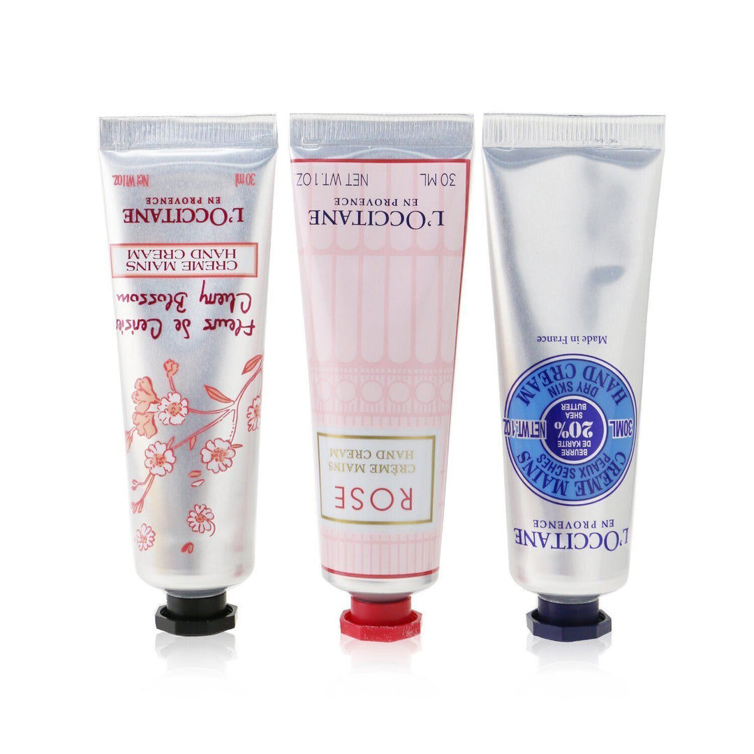 L'OCCITANE - Lovelier Hands Set: 2xRose Hand Cream 30ml+2x Shea Butter Hand Cream 30ml+2x Cherry Blossom Hand Cream 30ml 594988 6x30ml/1oz - Nexusni