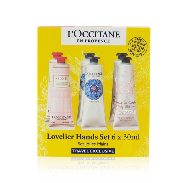 L'OCCITANE - Lovelier Hands Set: 2xRose Hand Cream 30ml+2x Shea Butter Hand Cream 30ml+2x Cherry Blossom Hand Cream 30ml 594988 6x30ml/1oz - Nexusni