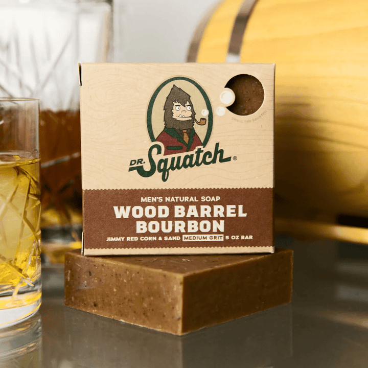 Dr. Squatch - Natural Bar Soap, Wood Barrell Bourbon, 5 oz - Nexusni