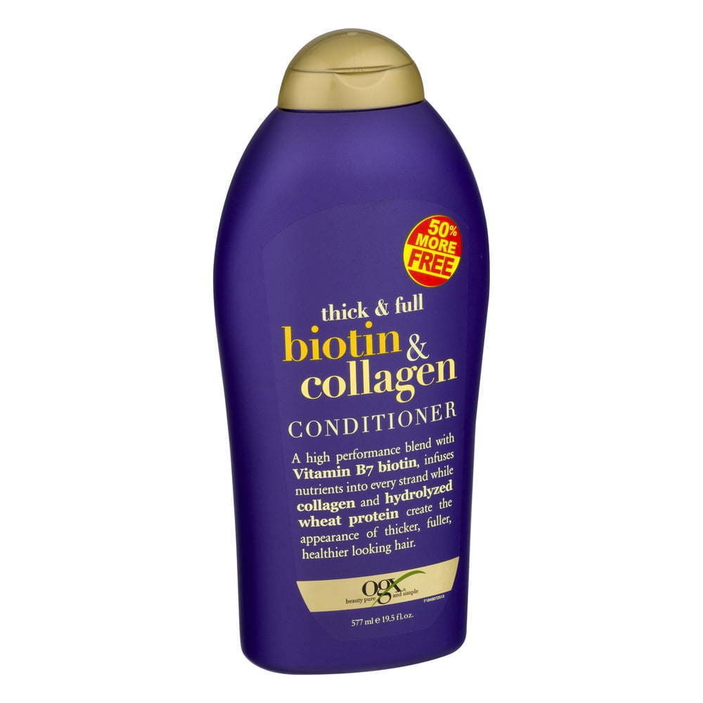 OGX Thick & Full + Biotin & Collagen Volumizing Conditioner for Thin Hair, 19.5 fl oz - Nexusni