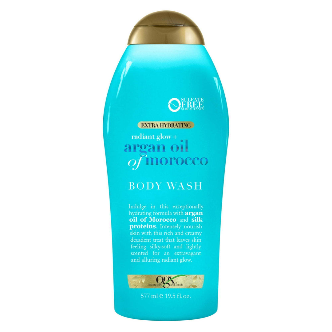 OGX Radiant Glow + Argan Oil of Morocco Extra Hydrating Body Wash, 19.5 Oz - Nexusni