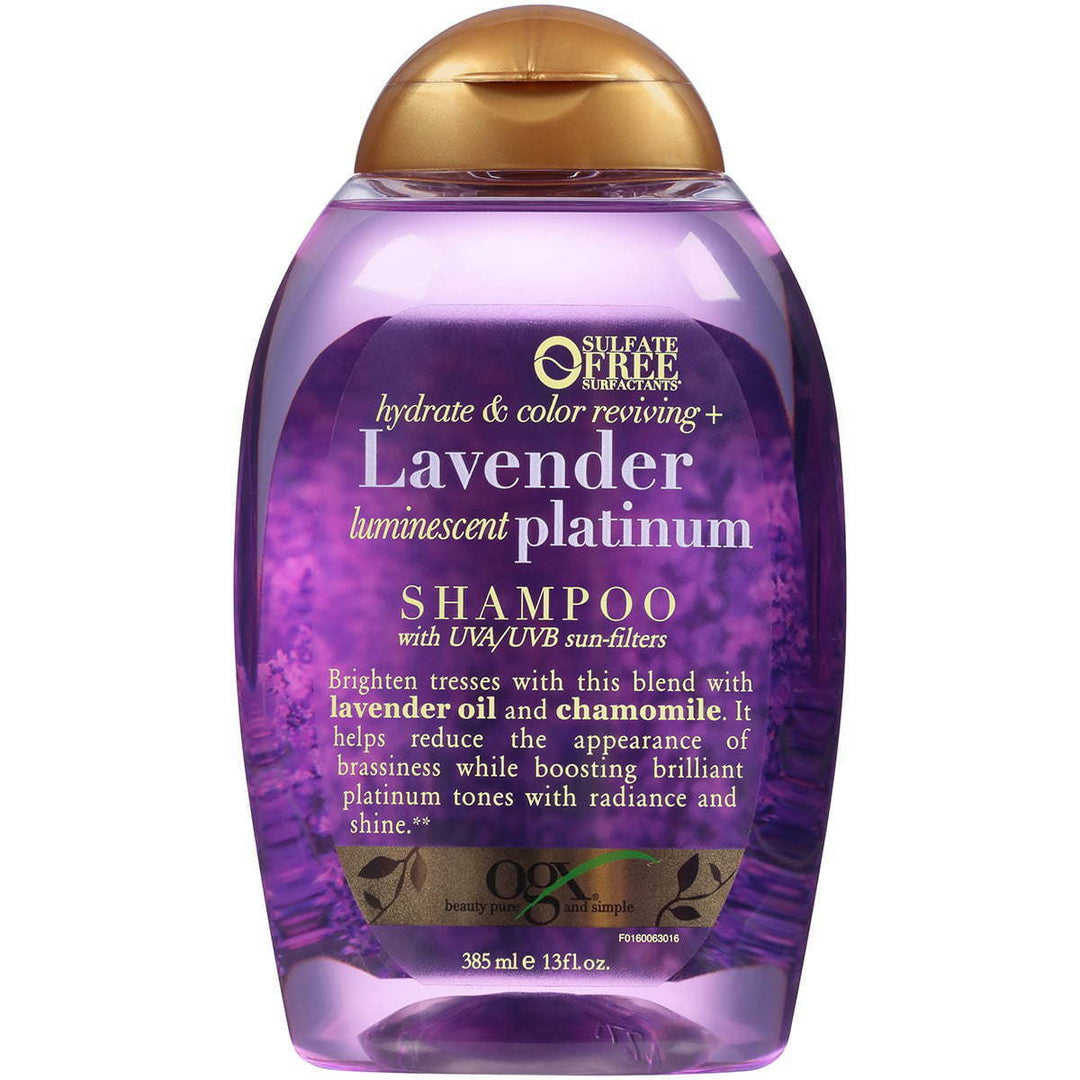 OGX Hydrate & Enhance Lavender Luminescent Platinum Shampoo, 13 Oz - Nexusni