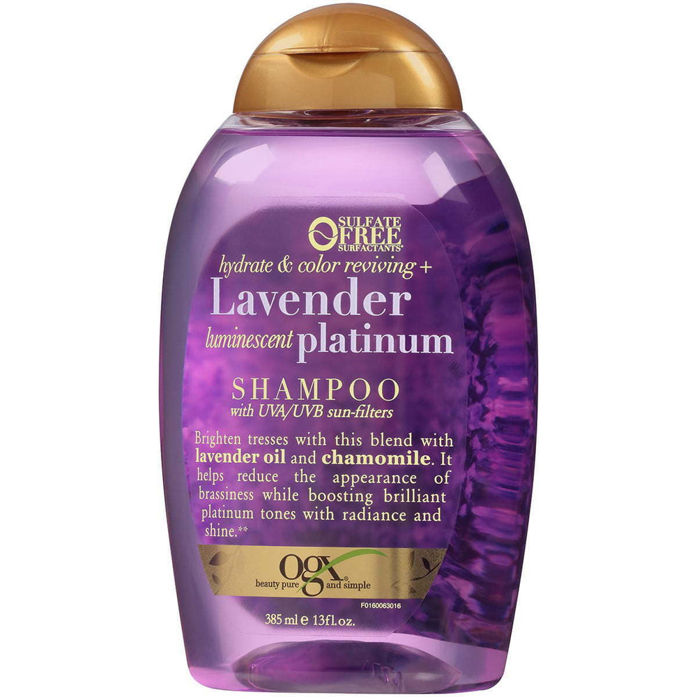 OGX Hydrate & Enhance Lavender Luminescent Platinum Shampoo, 13 Oz - Nexusni