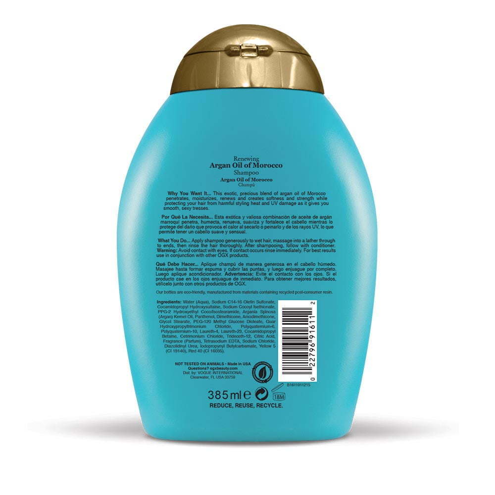 OGX Renewing + Argan Oil of Morocco Hydrating Hair Shampoo, 13 fl oz - Nexusni